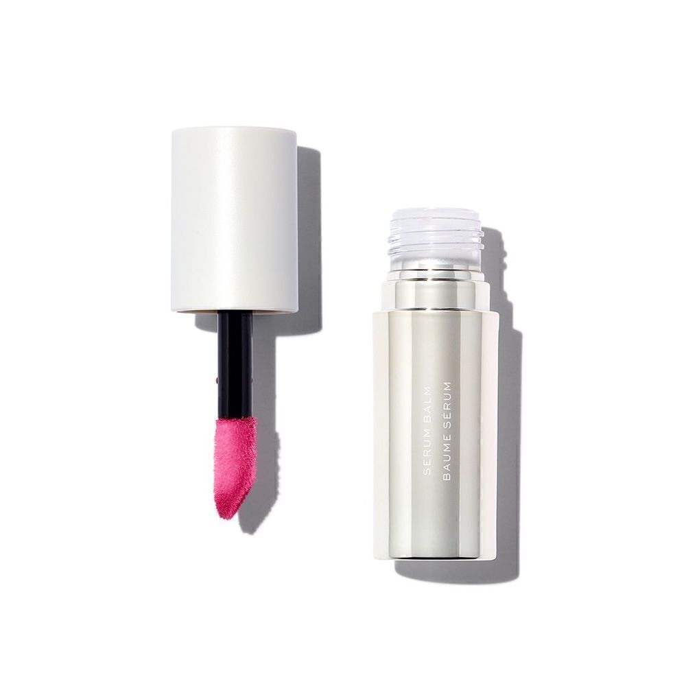 MAKE Beauty Serum Balm Hydrating Lip Treatment in Pink Cerise, Plumps & Hydrates